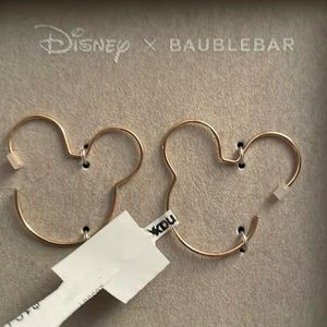 Mickey Mouse gold earrings